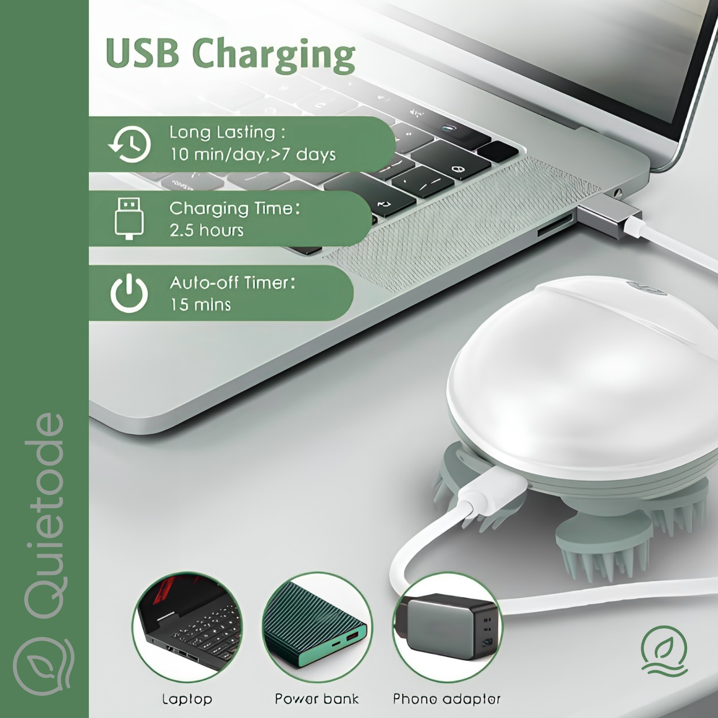 Halo Touch — Masajeador Eléctrico de Cuero Cabelludo