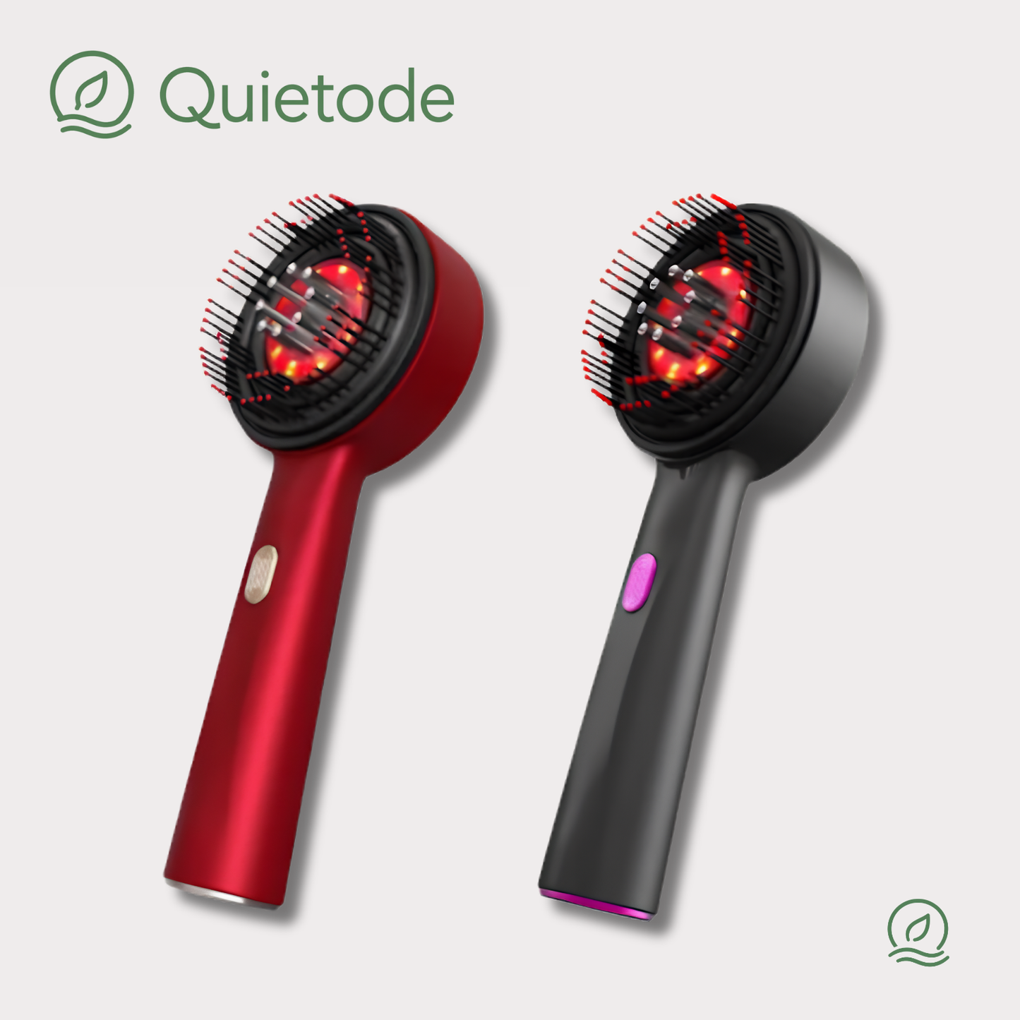 Red Light Scalp Massage Comb — Vibration Hair Growth Therapy Brush